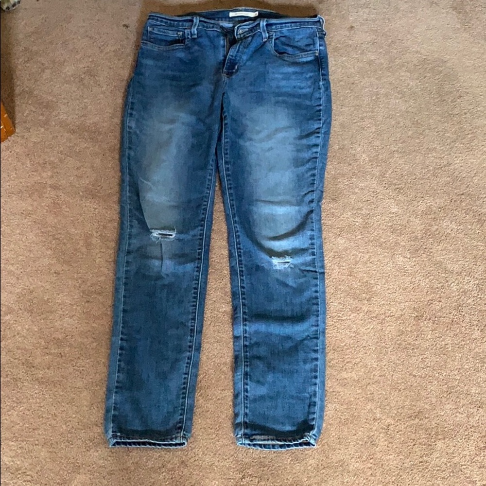 710 super skinny Levi’s distressed jeans